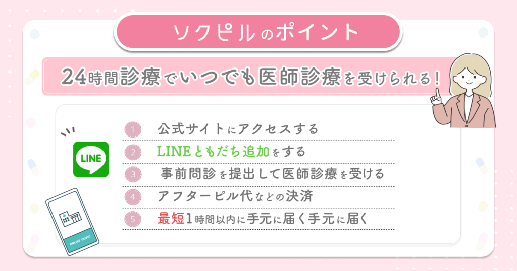 24時間診療でいつでも医師のカウンセリング診療を受けられる