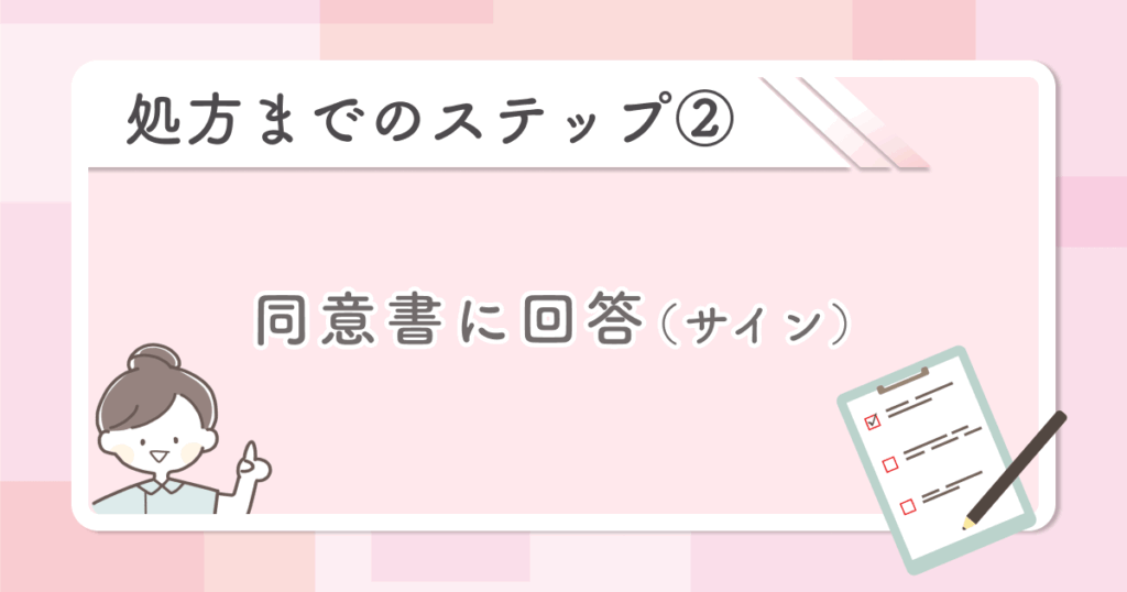 同意書に回答する