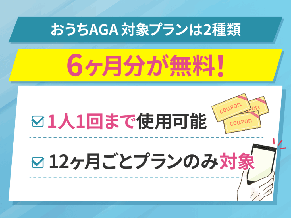 DMMクリニックおうちAGAクーポンコード一覧は1人1回まで使用なら2回目も対象に