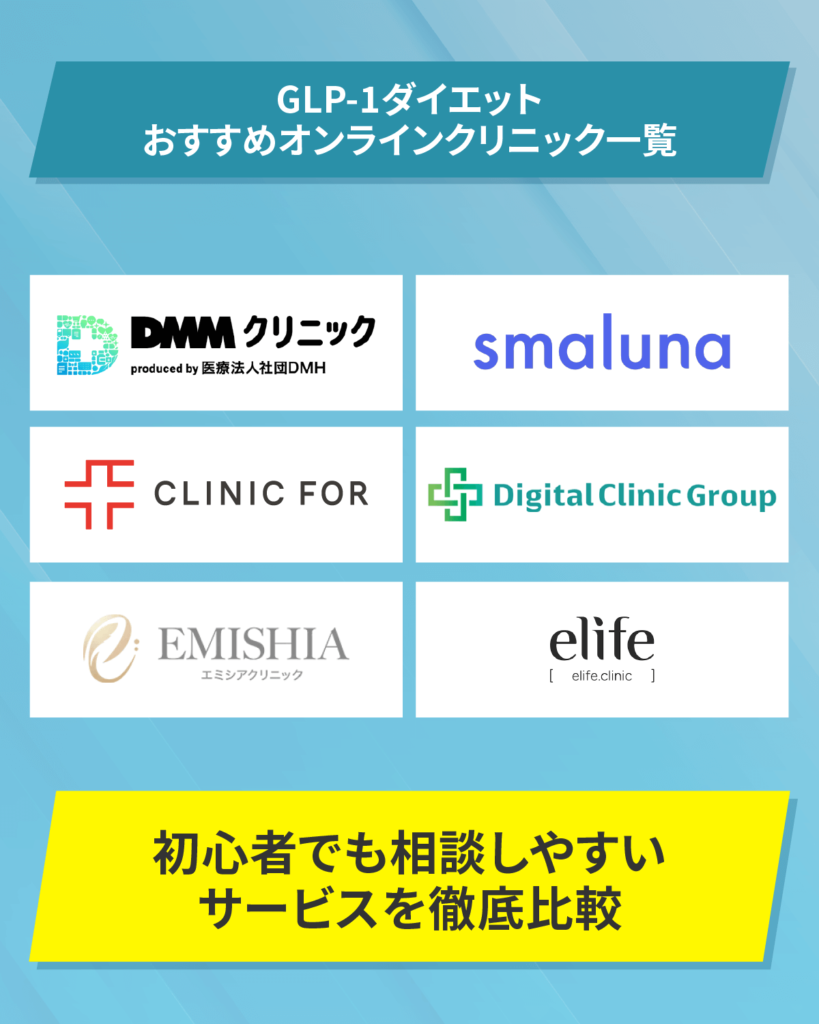 GLP-1ダイエットおすすめクリニック一覧